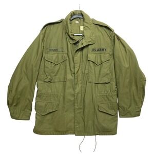 Vintage 1967 US Army M65 Field Jacket M Regular OG-107 1967 Aluminum Zipper